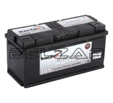 Аккумулятор AGM 105А/ч обратная полярность, 6СТ105(0) AGM605901, KORTEX